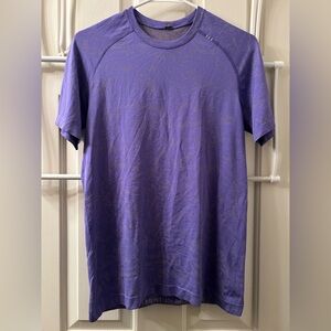 Lululemon Metal Vent Tech Short Sleeve Shirt Size XS Block Floral Prosecco